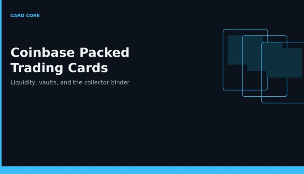 Coinbase Packed trading cards — digital packs, vaults, and collector liquidity
