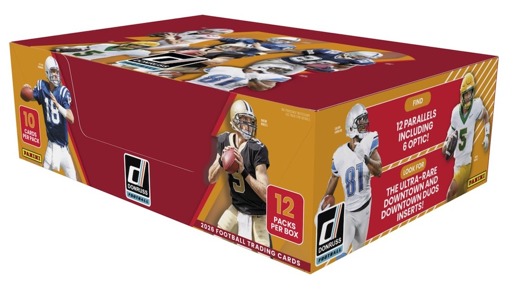 2026 Panini Donruss Football hobby box, Panini's first Donruss Football without an NFL license