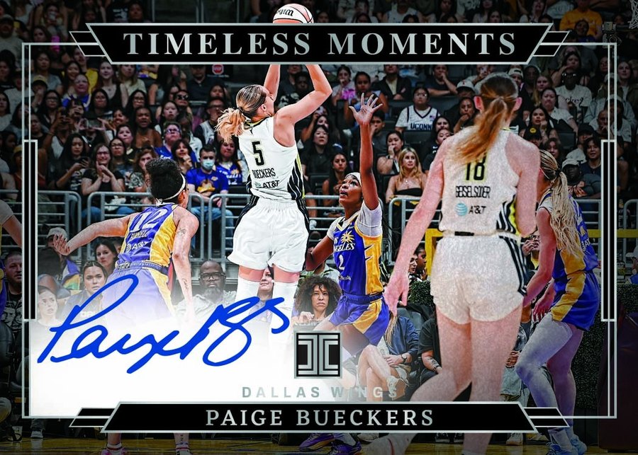 2026 Panini Impeccable WNBA Paige Bueckers Timeless Moments autograph card