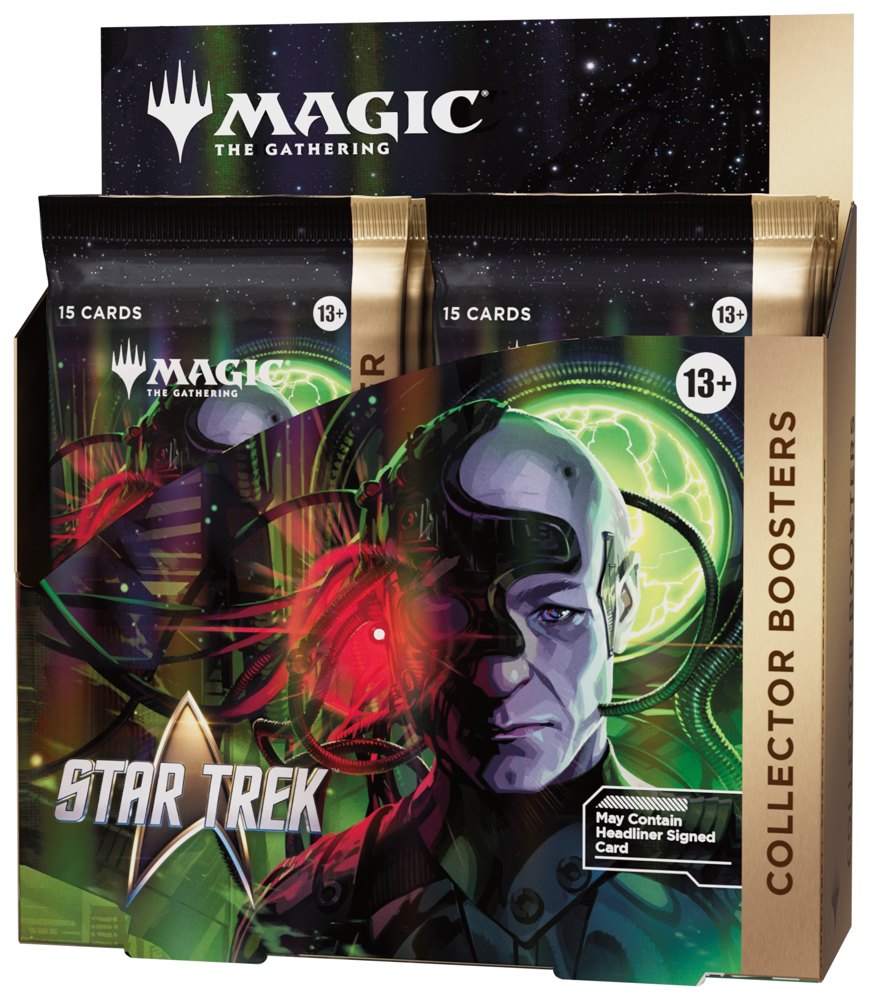 Magic: The Gathering | Star Trek Collector Booster box, the only booster that can contain a hand-signed headliner card