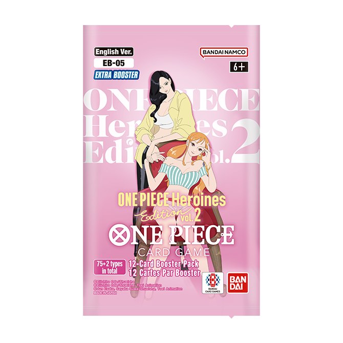 One Piece Card Game EB-05 Heroines Edition vol.2 booster pack, English release October 30, 2026