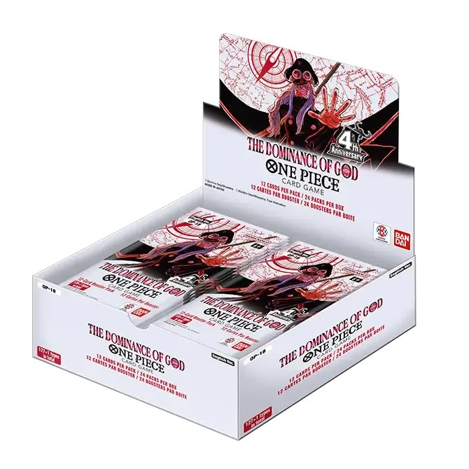 One Piece Card Game OP-18 The Dominance of God booster box, English release November 20, 2026
