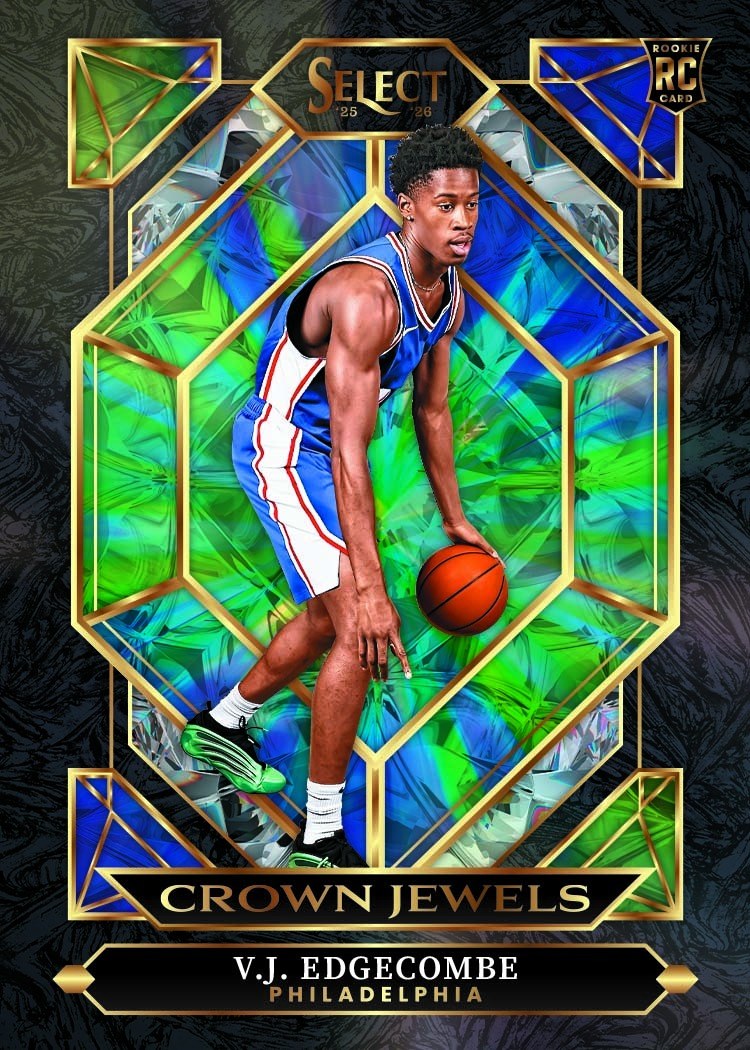 Panini Select Basketball Crown Jewels sample card for October 14 sports card drops